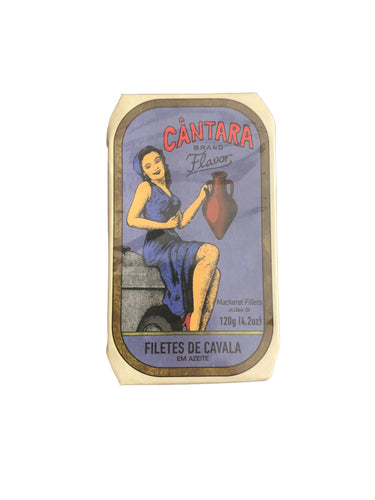 Cantara Brand Mackerel Fillets in Olive Oil - 6 Pack - TinCanFish